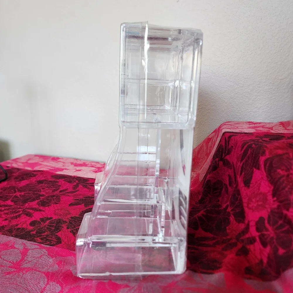 Cosmetic Counter Caboodles Clear Acrylic Storage. NEW.